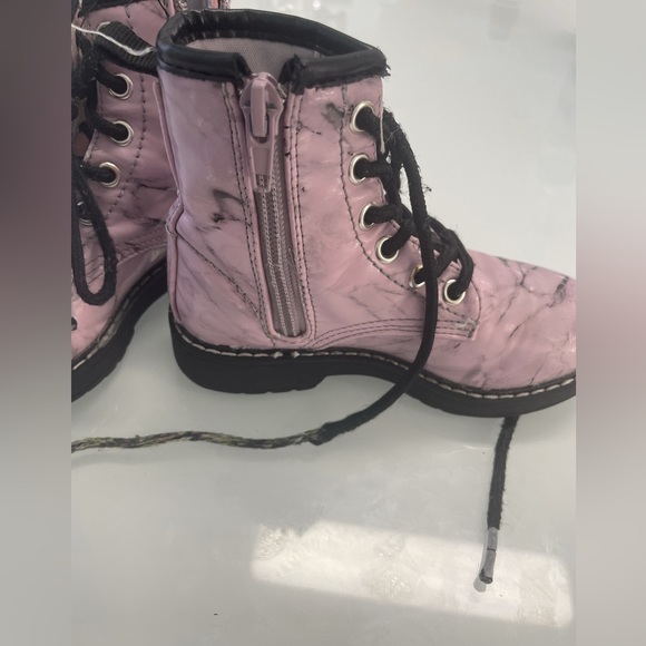Steve Madden girls marble fashion booties kids pink size 9 thick rubber soul - Picture 9 of 12